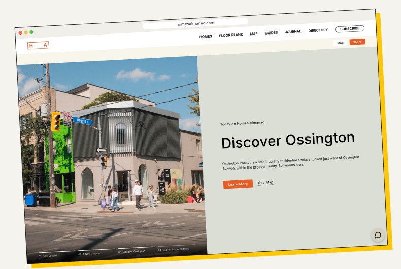 The Homes Almanac website in a browser